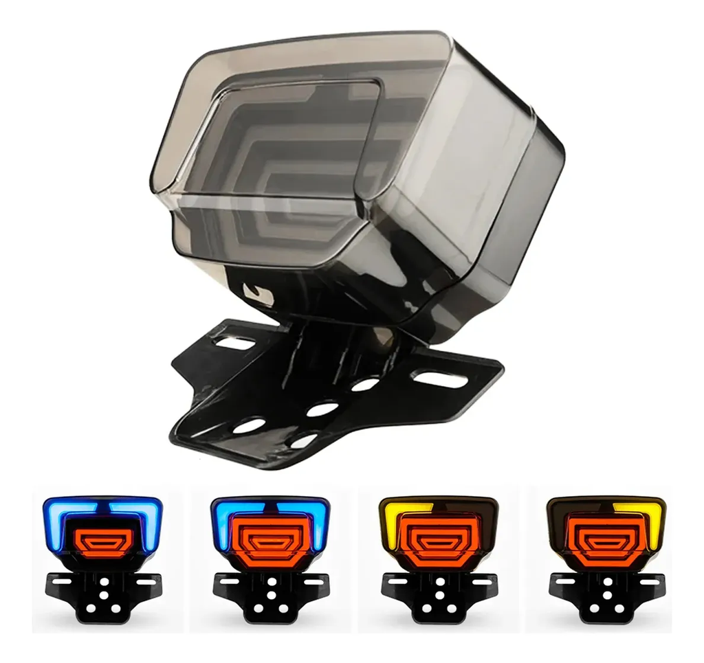 Faro Stop Luz Led De Moto Universal Con Luz De Cruce Sbr,ek